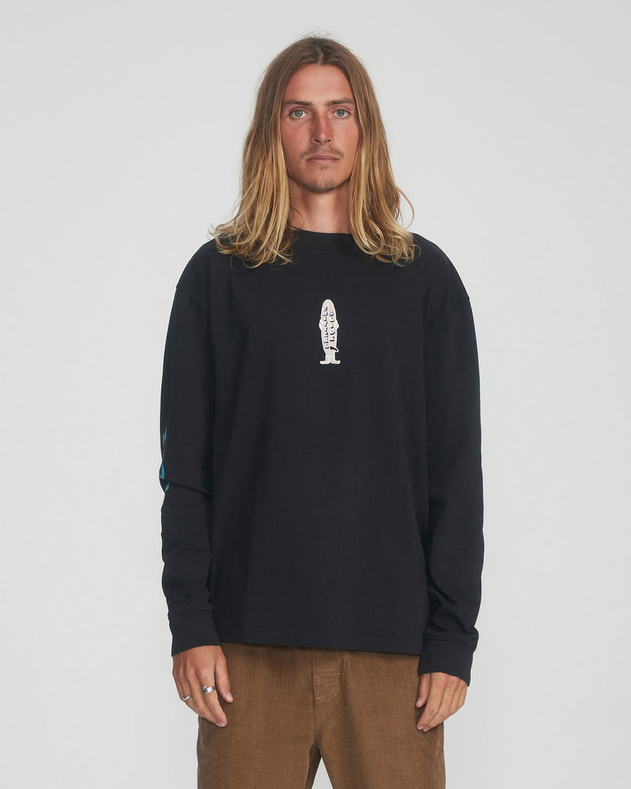 Multi Long Sleeve Tee  - Vintage Black