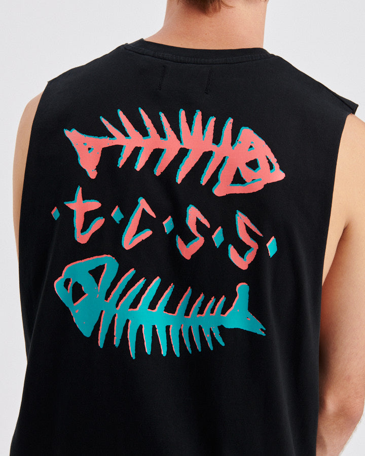 Boneyard Muscle Tee - Vintage Black