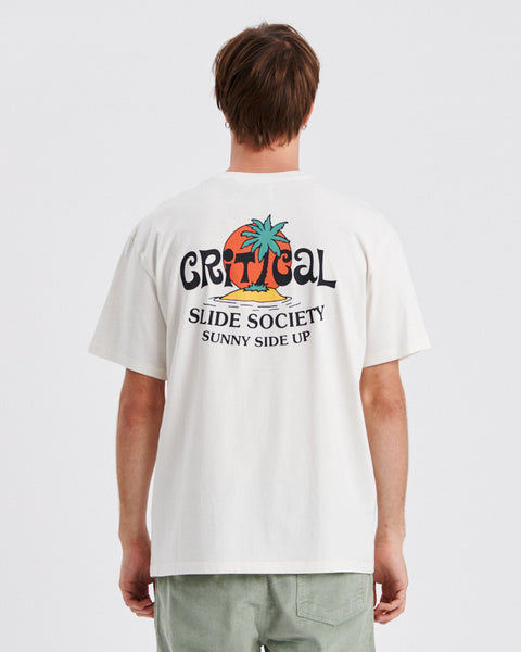 Sunnyside Tee - Vintage White – The Critical Slide Society