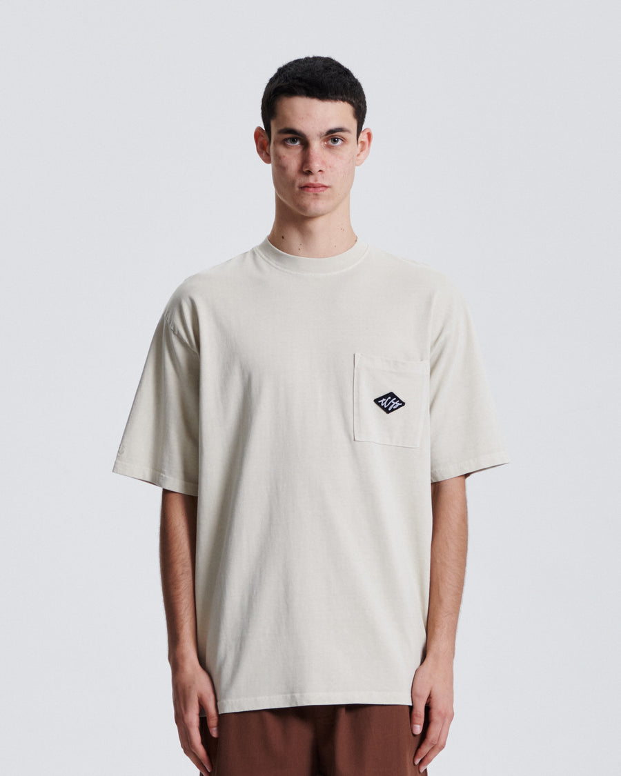 Scribble Pkt Tee - Bone
