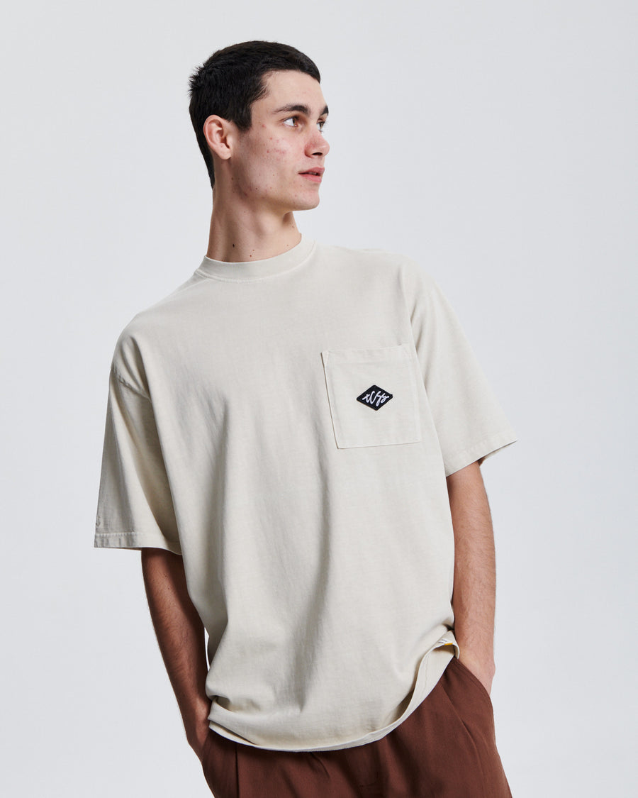 Scribble Pkt Tee - Bone