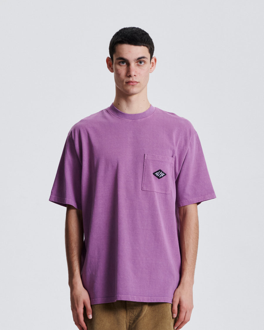 Scribble Pkt Tee - Merlot