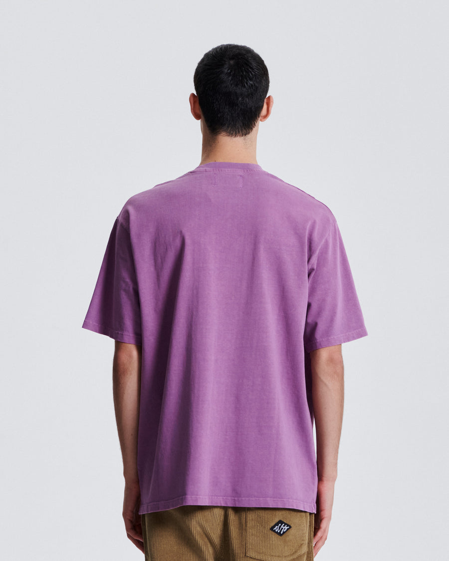 Scribble Pkt Tee - Merlot