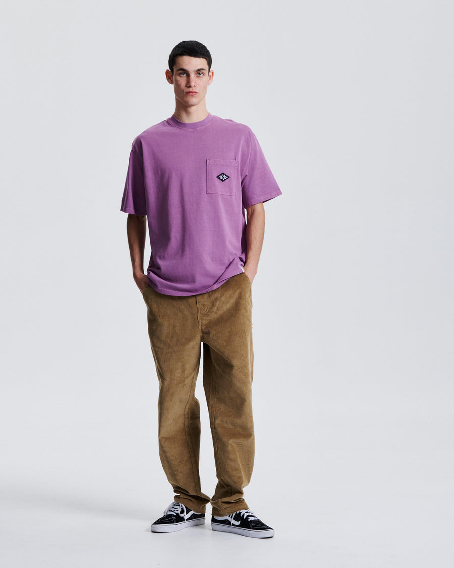 Scribble Pkt Tee - Merlot