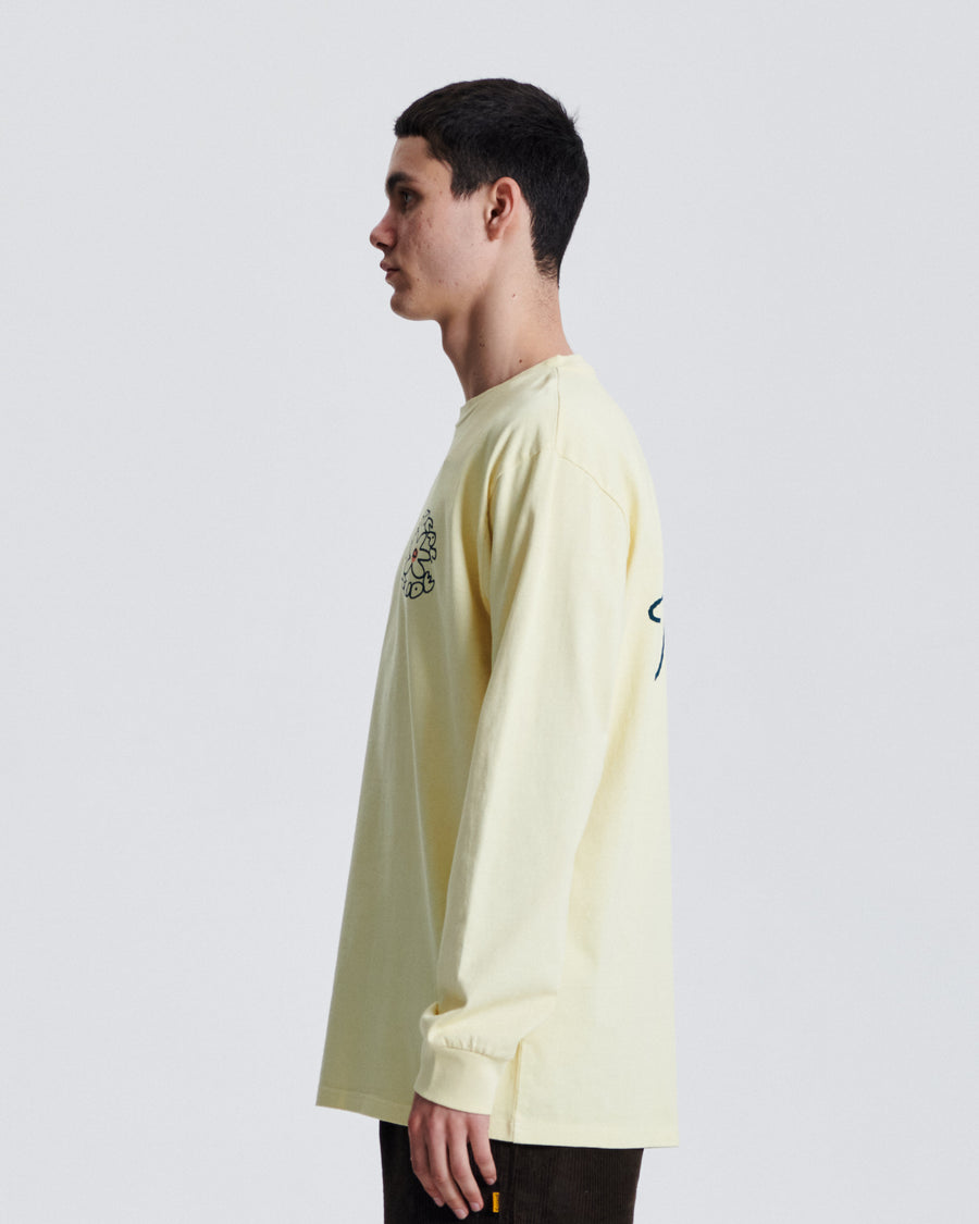 Blooms LS Tee - Banana
