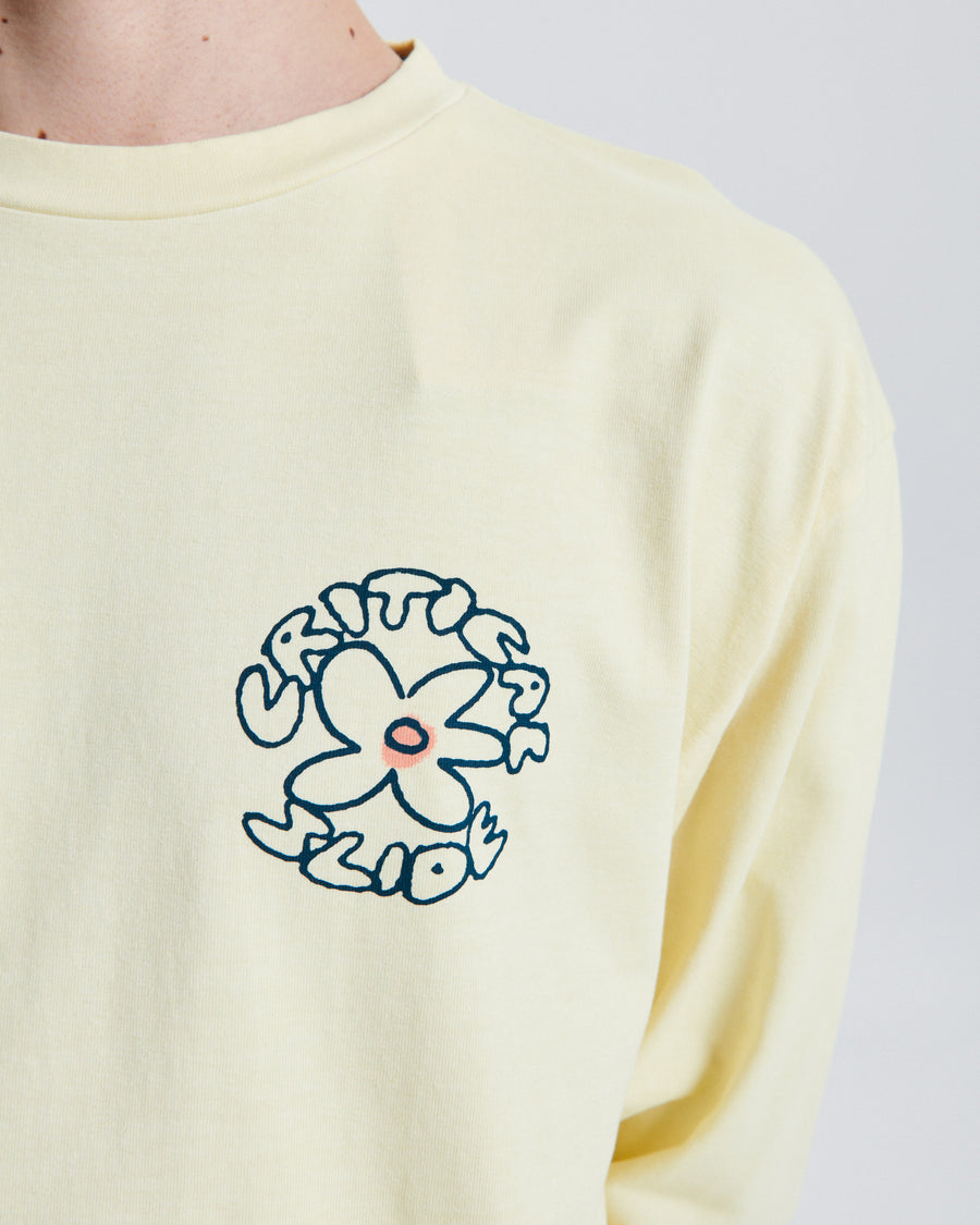 Blooms LS Tee - Banana