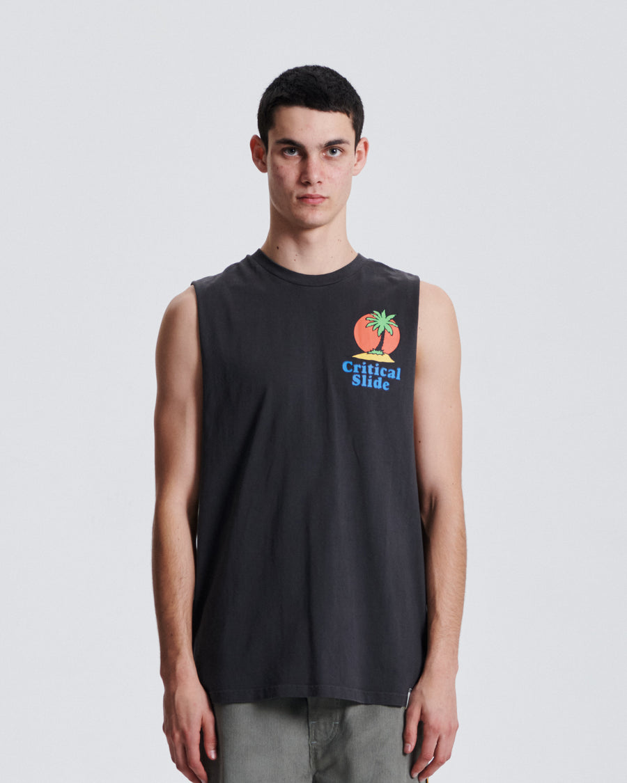 Castaway Muscle Tee - Phantom