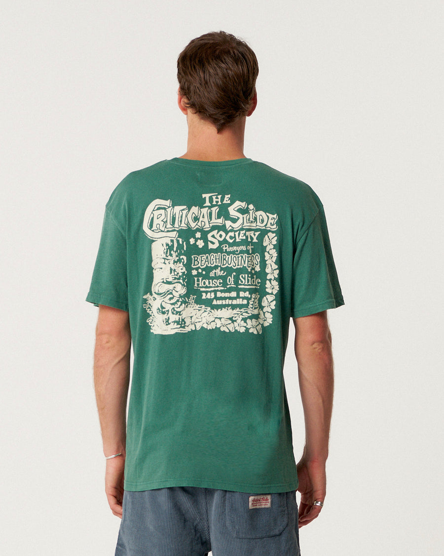Tiki Tee - Dusty Green