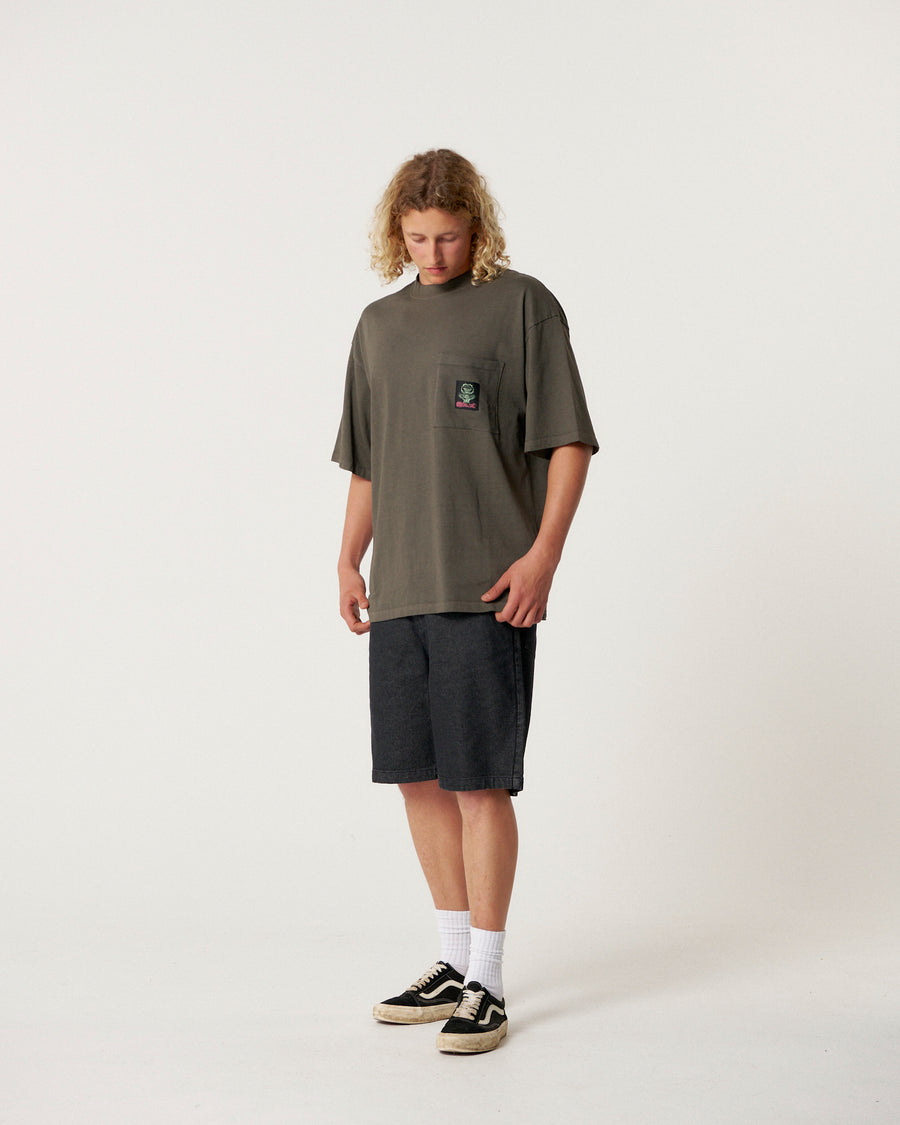 Jumbo Pkt Tee - Ashphalt