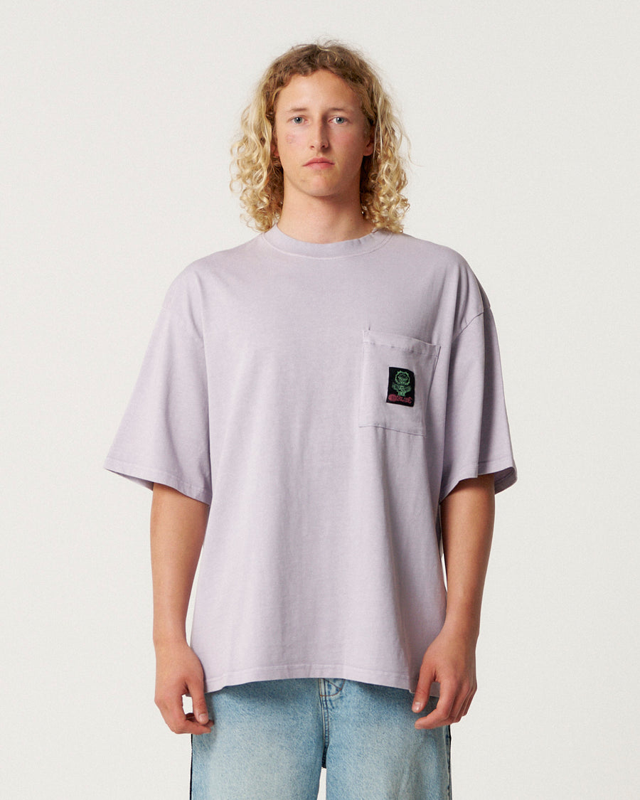 Jumbo Pocket Tee - Washed Purple