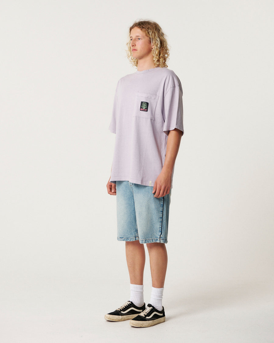 Jumbo Pocket Tee - Washed Purple