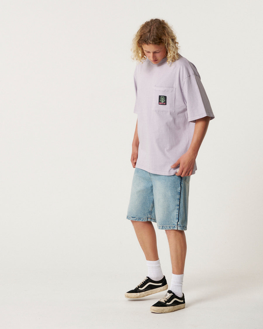 Jumbo Pocket Tee - Washed Purple