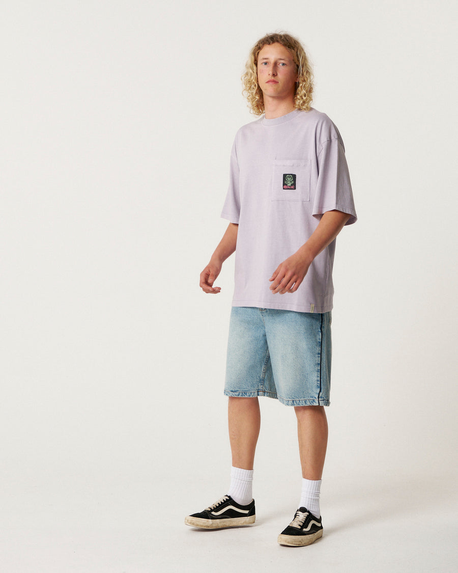 Jumbo Pocket Tee - Washed Purple