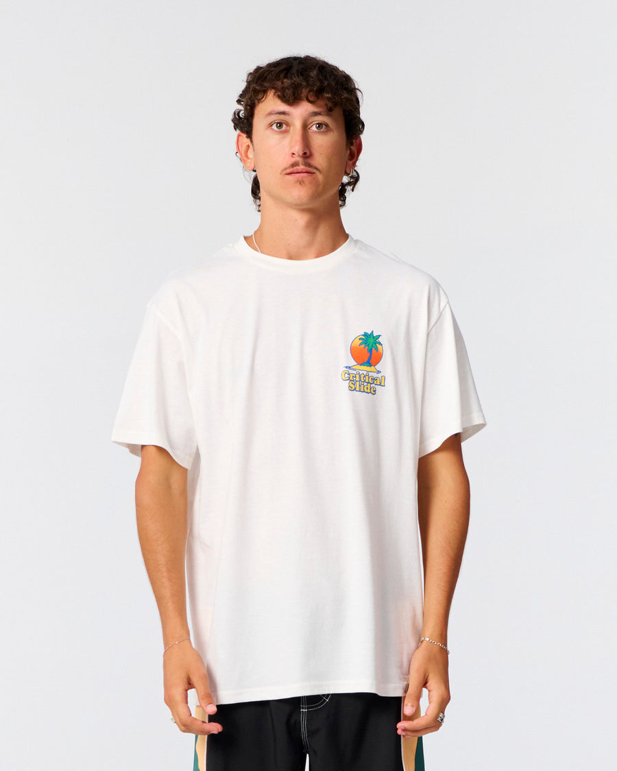 Oasis Tee - Vintage White – The Critical Slide Society