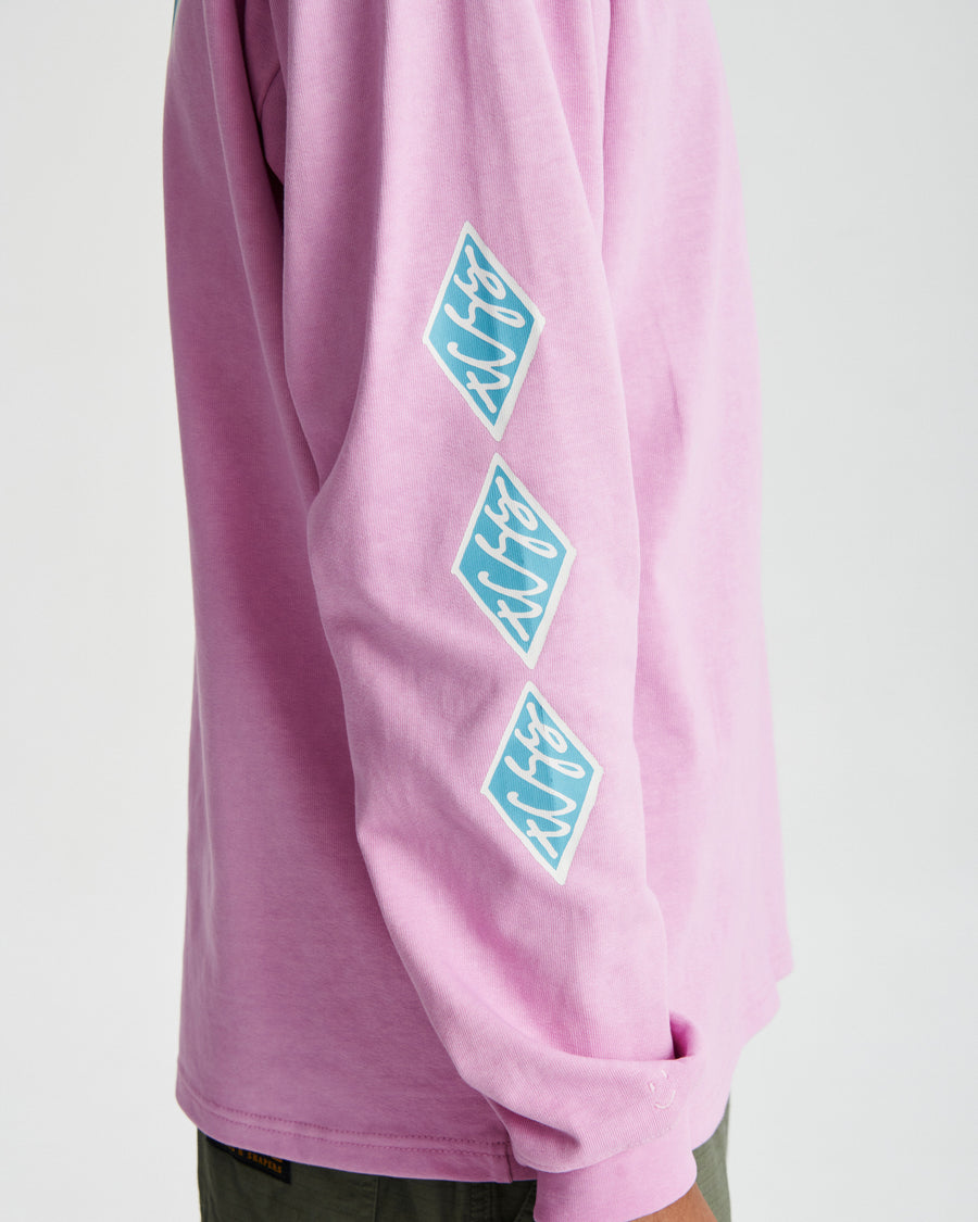 Scribble Ls Tee - Musk