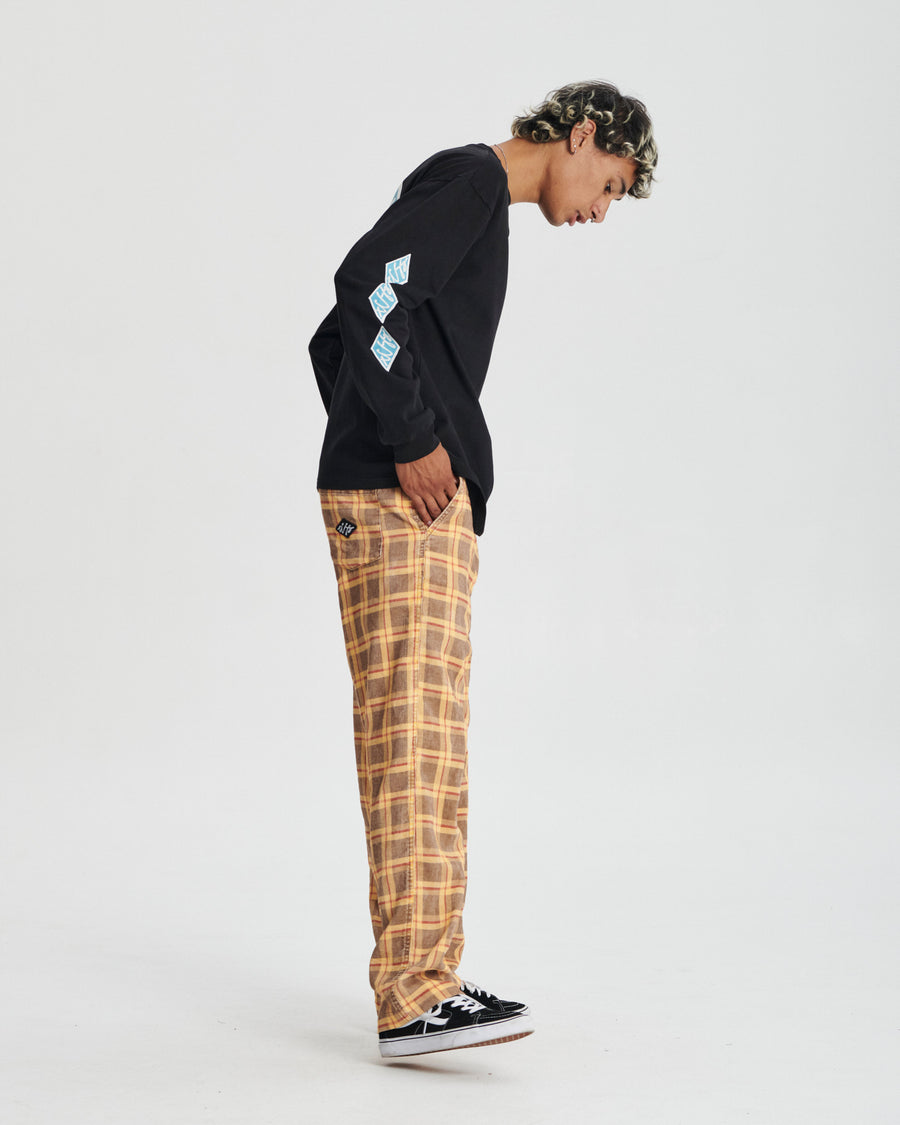 Scribble Ls Tee - Vintage Black