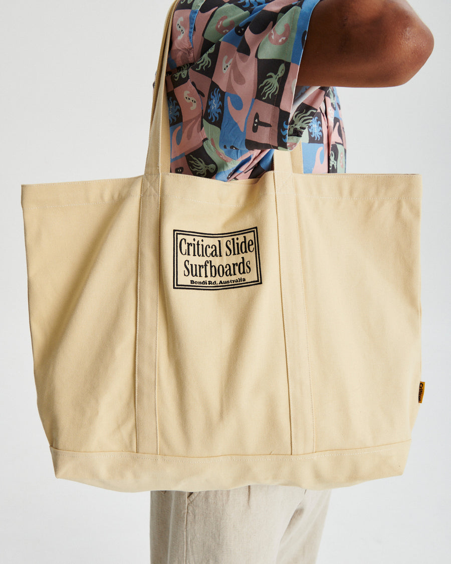 Offset Beach Bag - Ecru