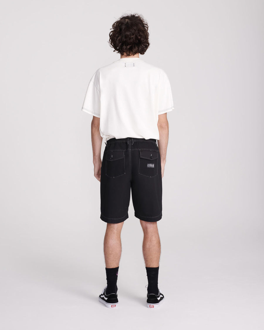 WORKER CONTRAST SHORT - BLACK