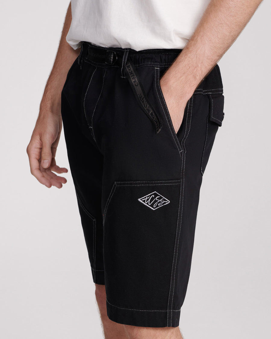 WORKER CONTRAST SHORT - BLACK