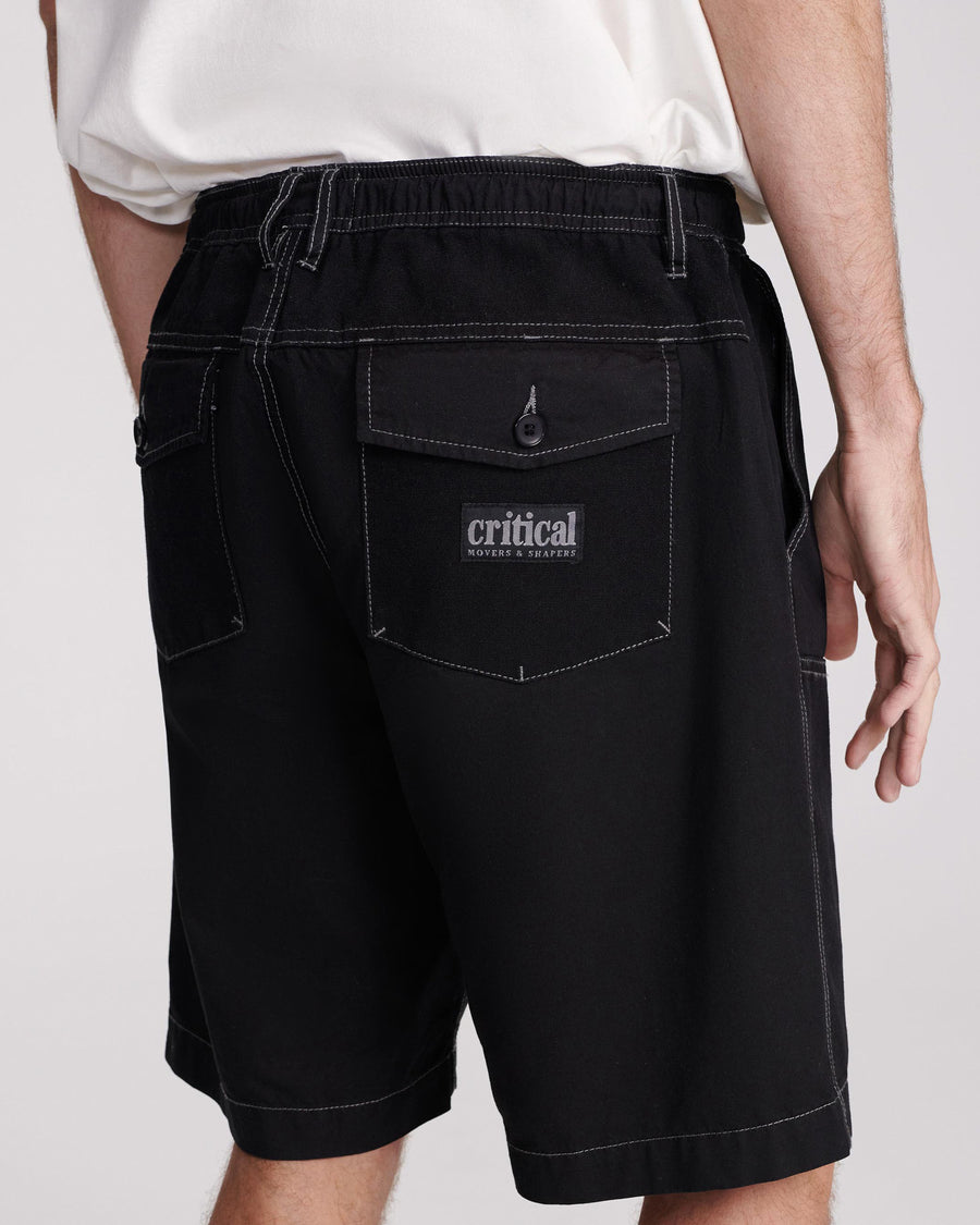 WORKER CONTRAST SHORT - BLACK