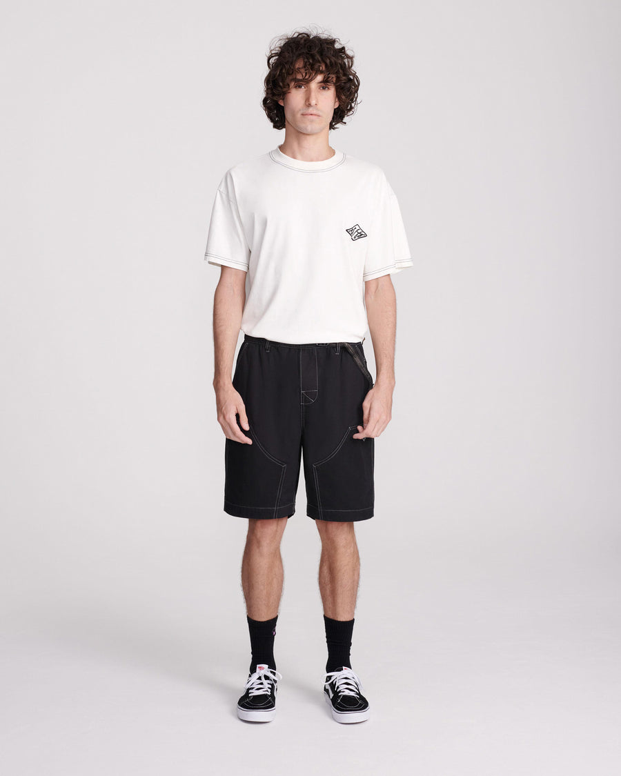 WORKER CONTRAST SHORT - BLACK