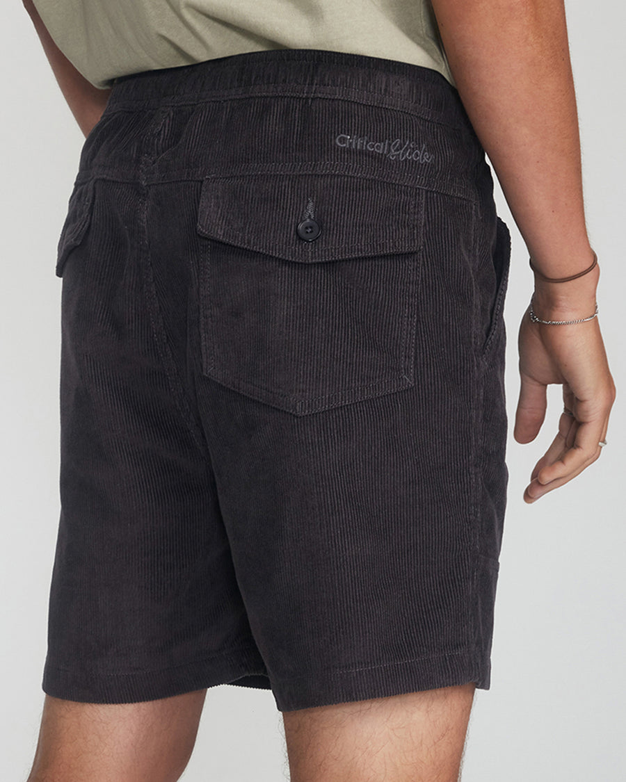 All Day Cord Walkshort  - Vintage Black