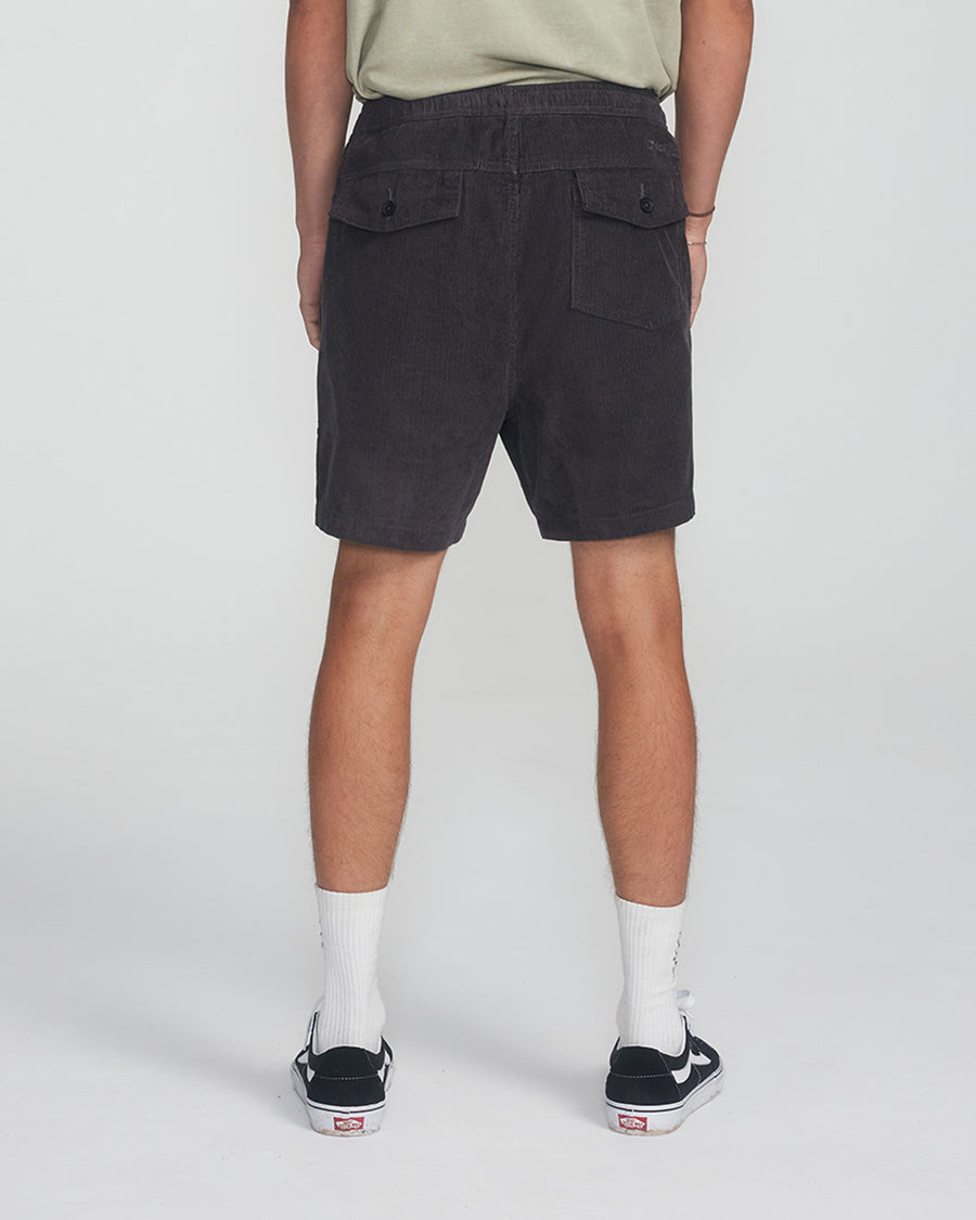 All Day Cord Walkshort  - Vintage Black