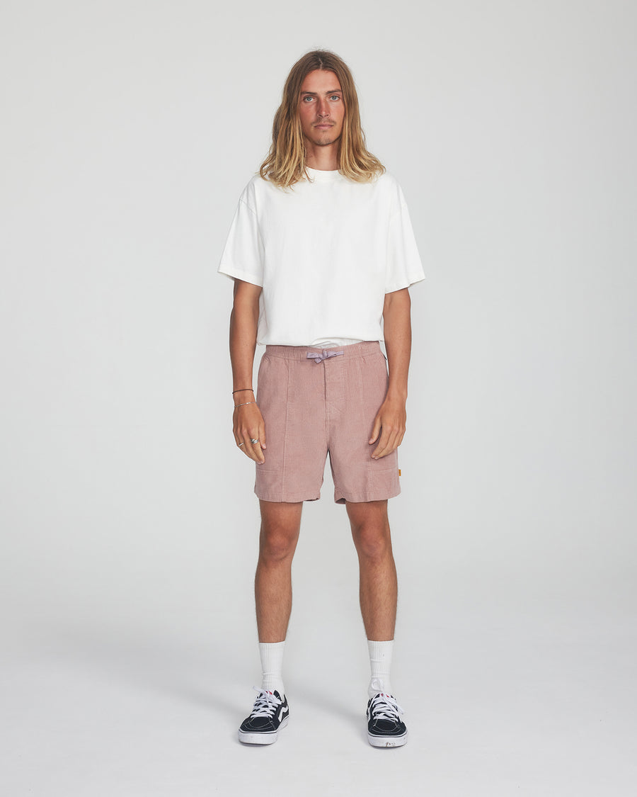 All Day Cord Walkshort - Wine