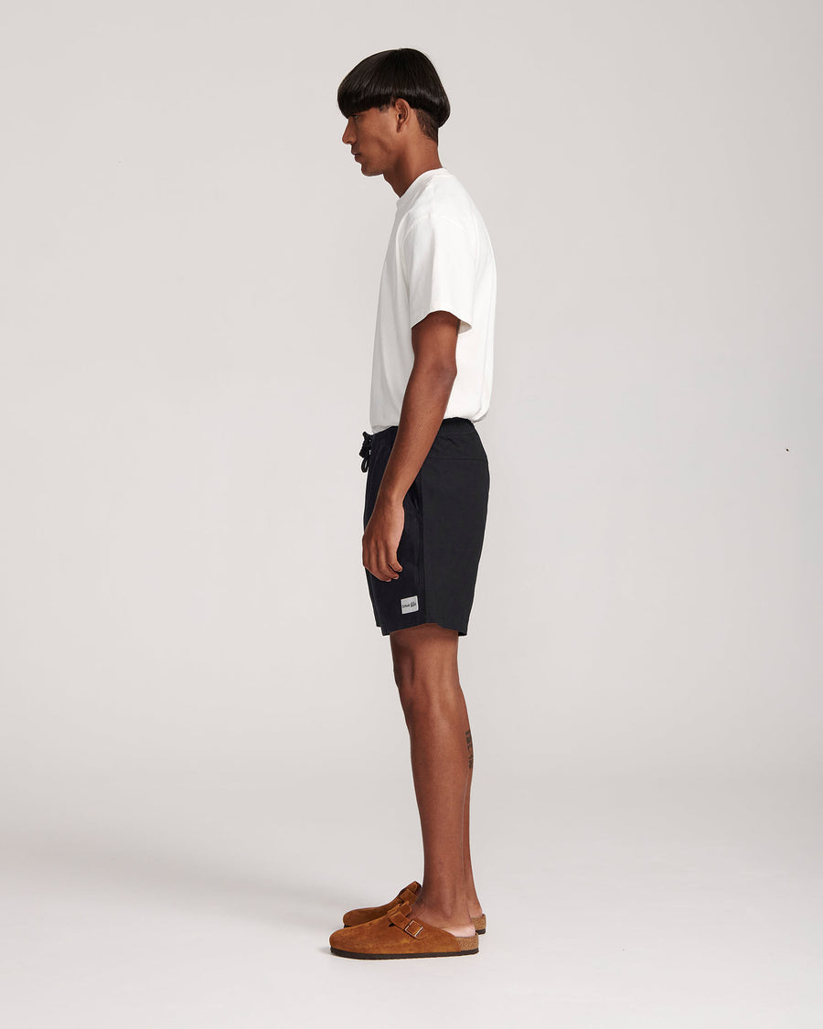 Pullback Twill Swim Short - Black