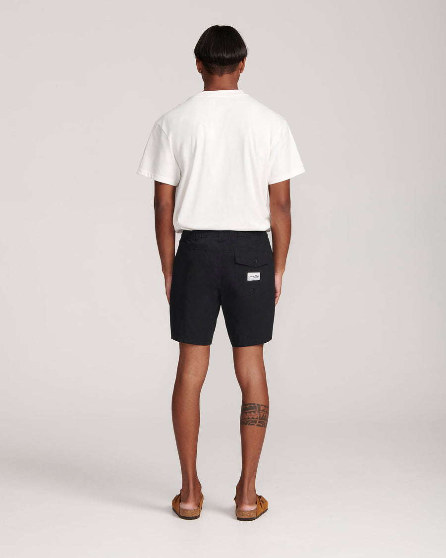 Pullback Twill Swim Short - Black