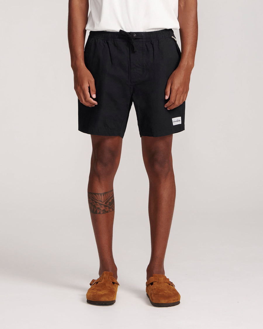 Pullback Twill Swim Short - Black