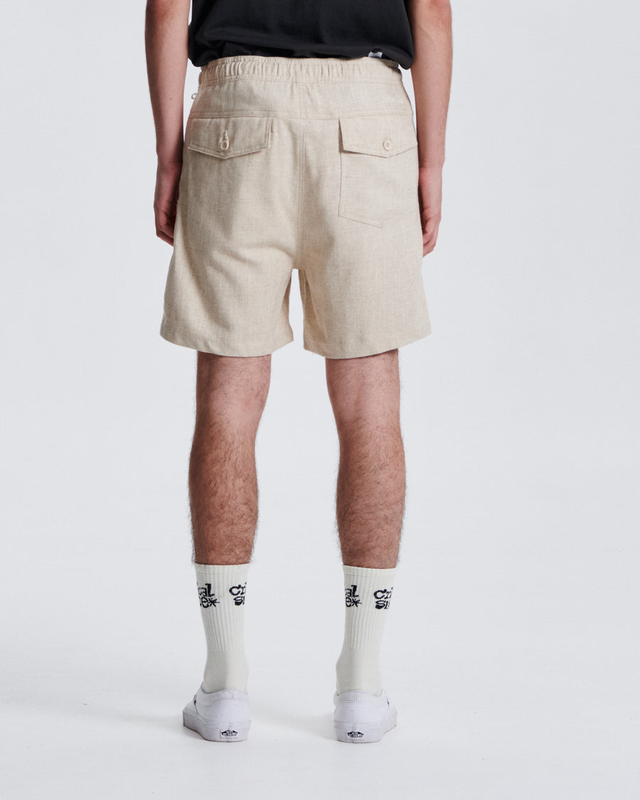 Cruiser Linen Short - Ecru
