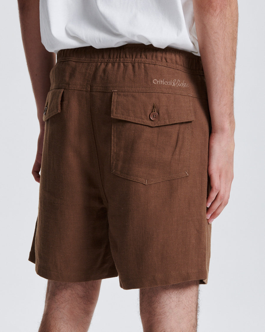 Cruiser Linen Short - Tobacco