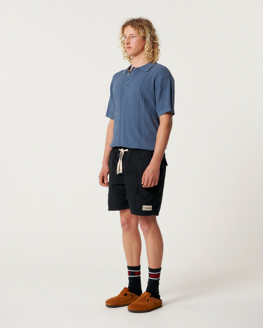 All Day Canvas Short - Black