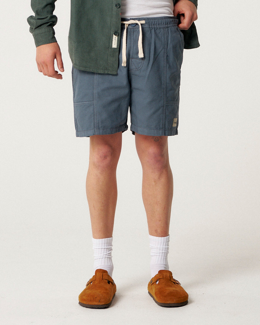 All Day Canvas Short - Blue