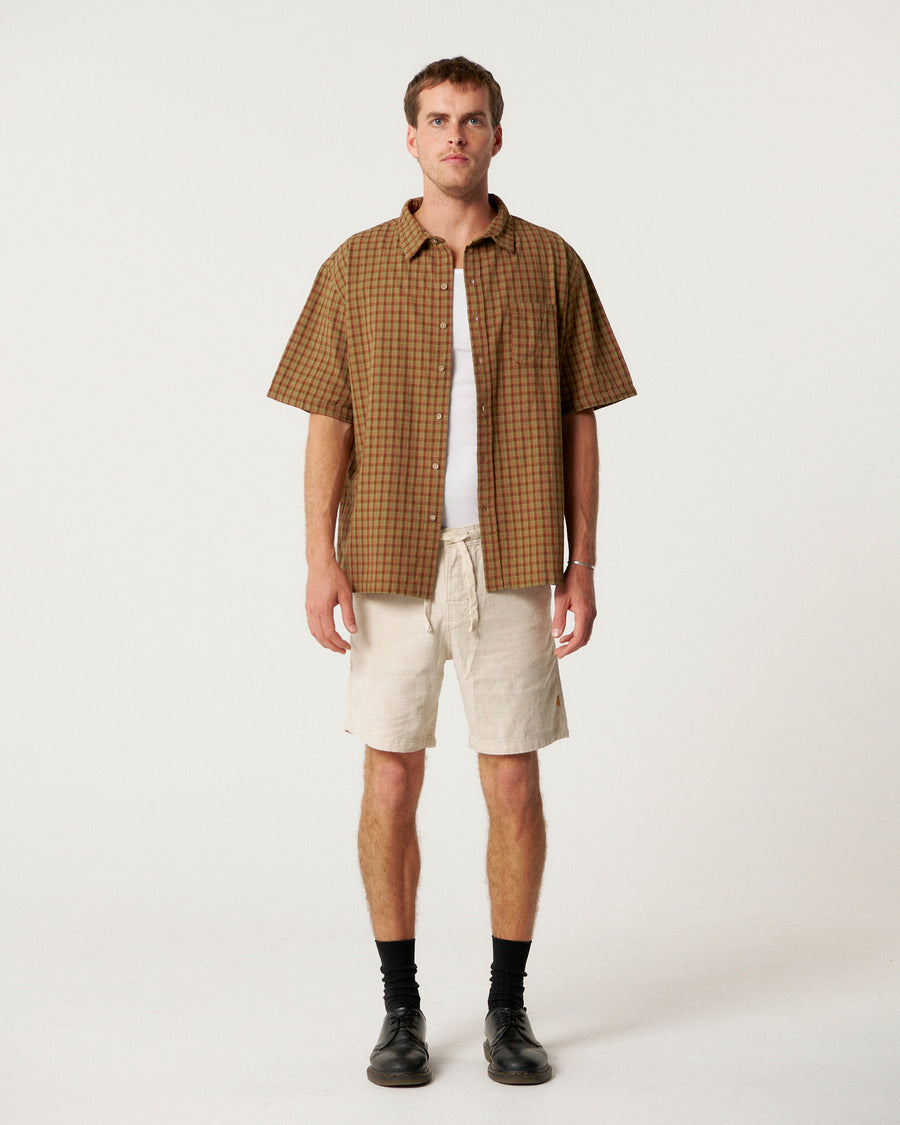 Cruiser Linen Short - Ecru
