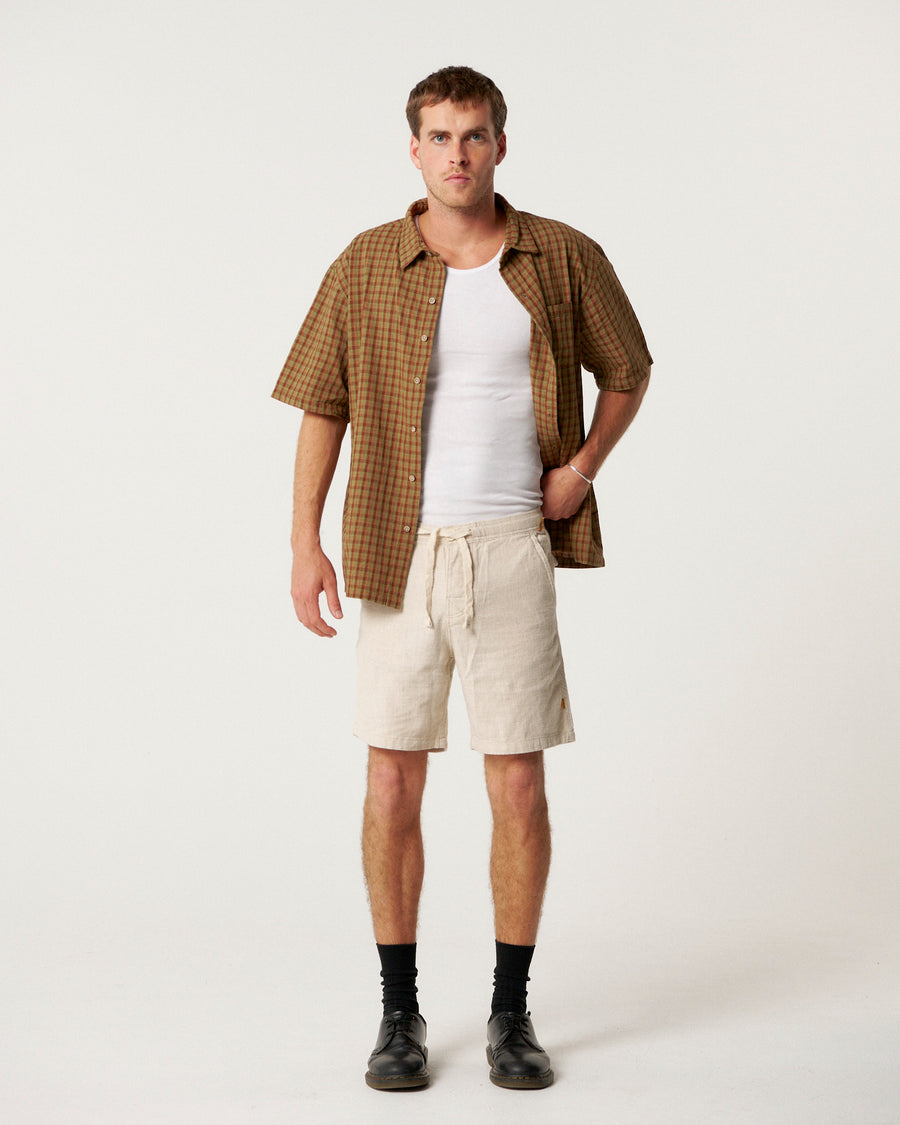 Cruiser Linen Short - Ecru