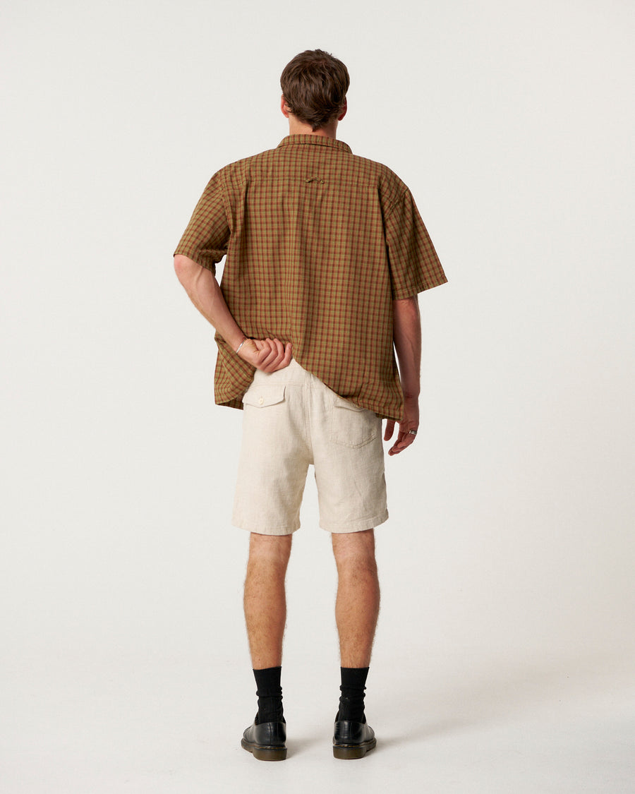 Cruiser Linen Short - Ecru
