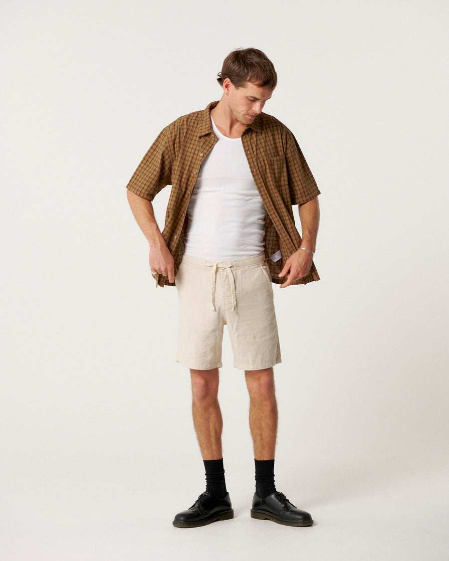 Cruiser Linen Short - Ecru