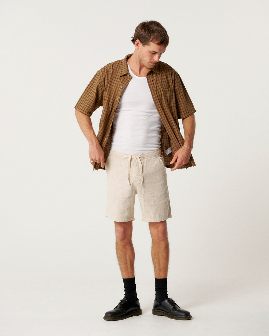 Cruiser Linen Short - Ecru