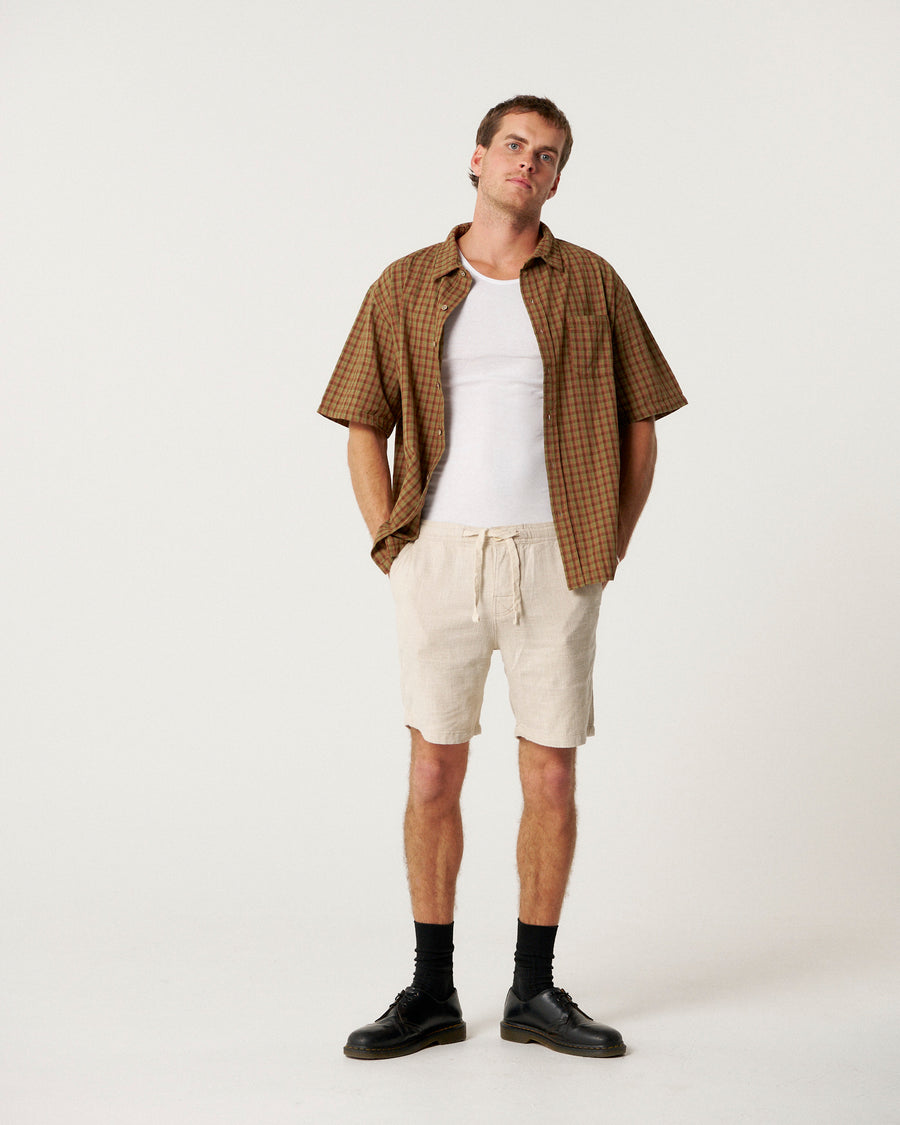 Cruiser Linen Short - Ecru