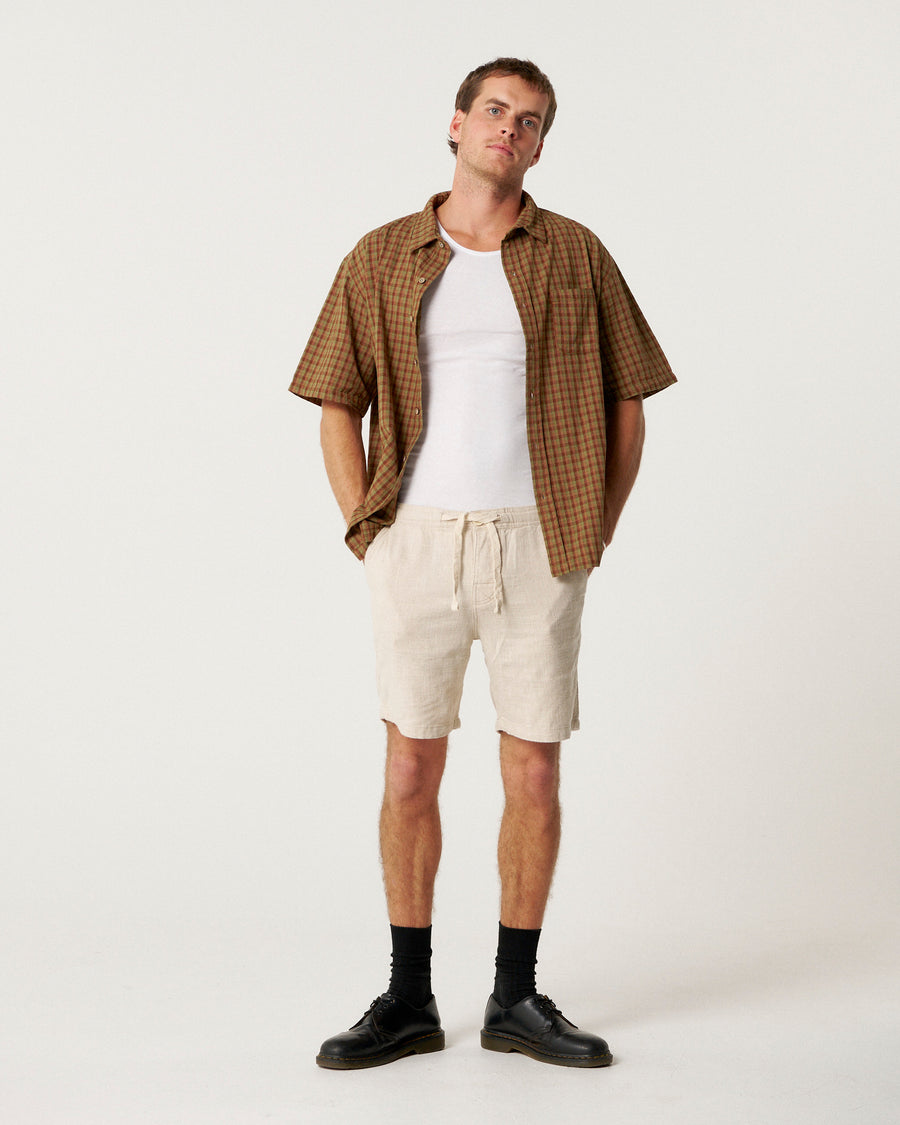 Cruiser Linen Short - Ecru