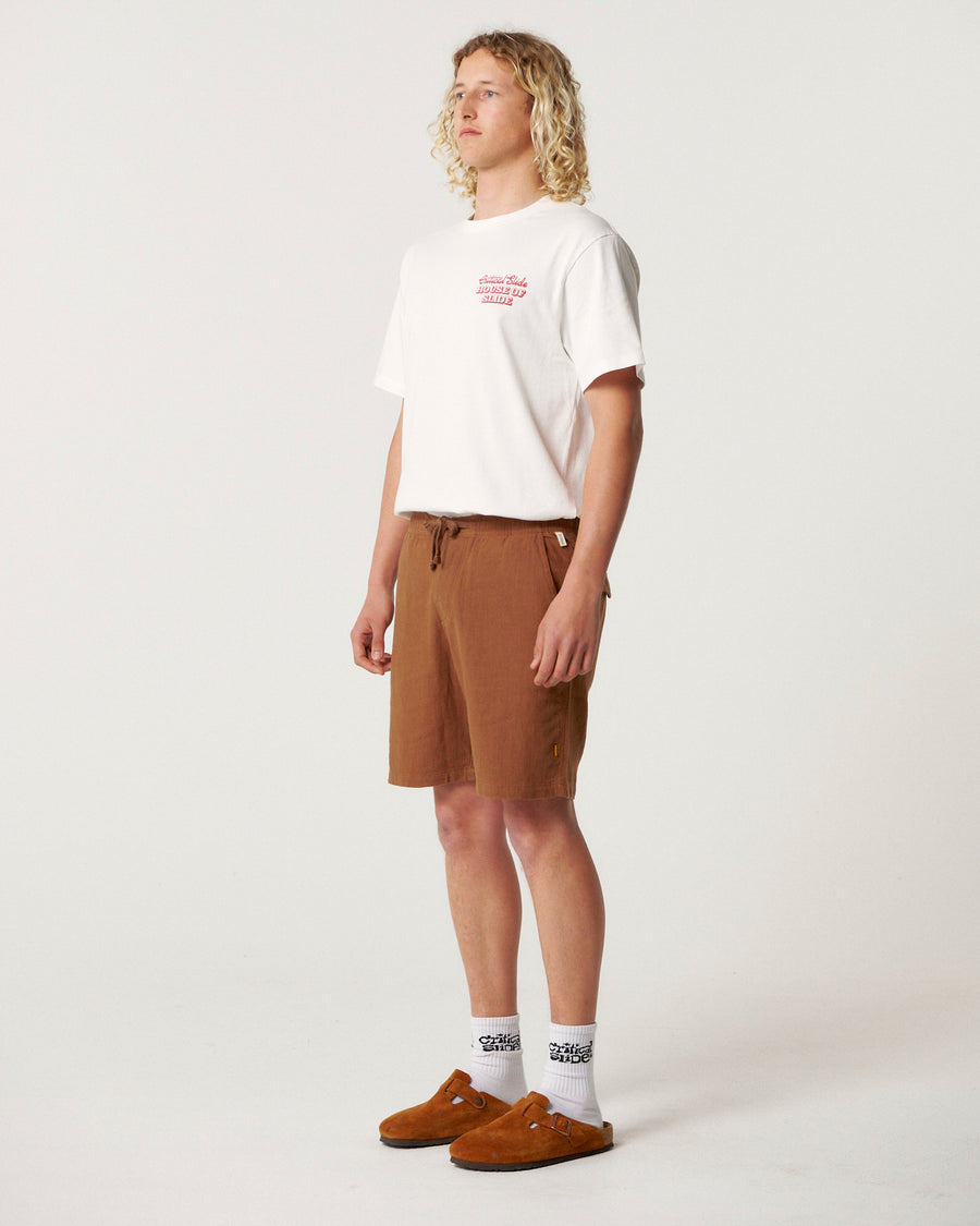 Cruiser Linen Short - Tobacco