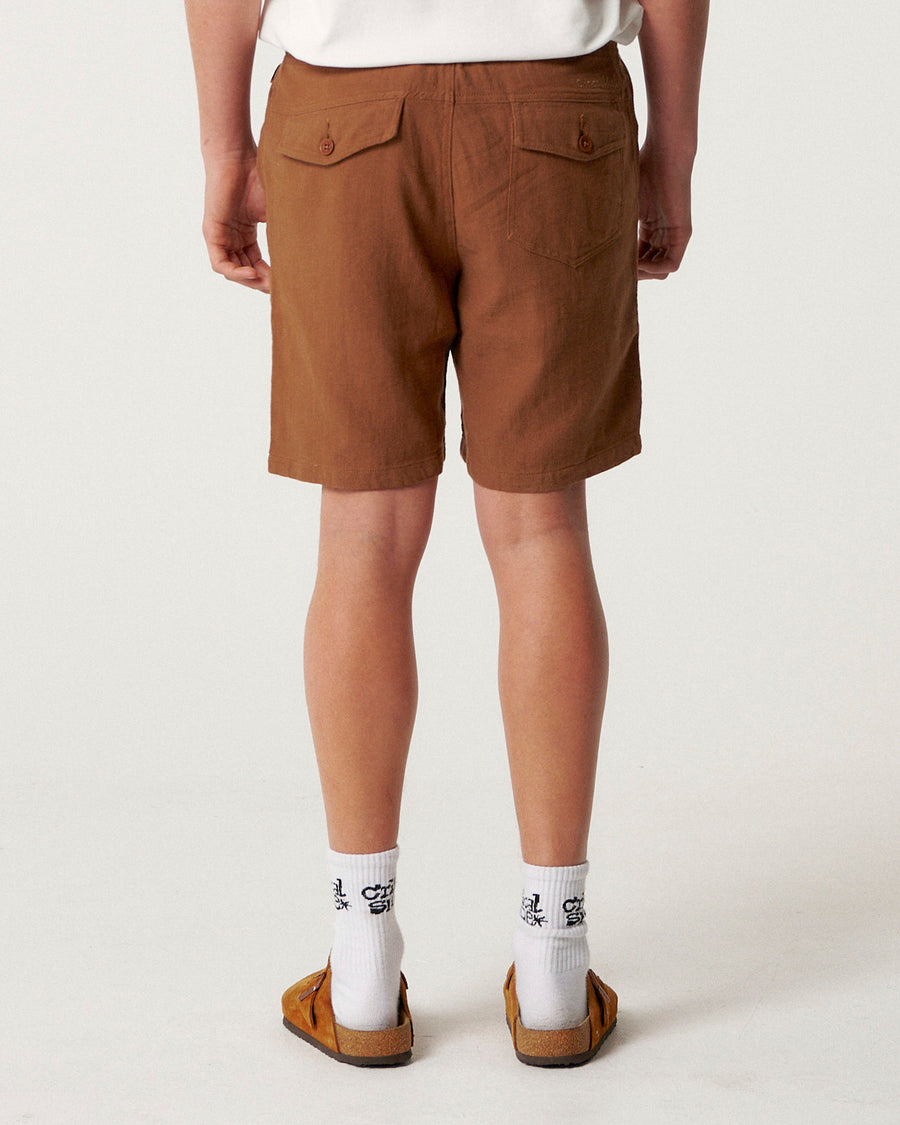 Cruiser Linen Short - Tobacco