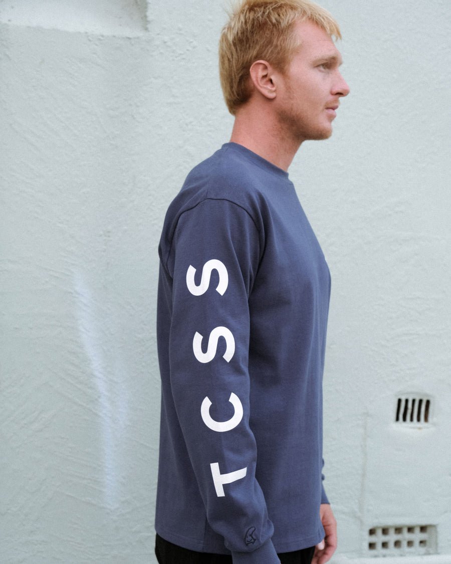 Diamonds Longsleeve Tee - Dark Blue