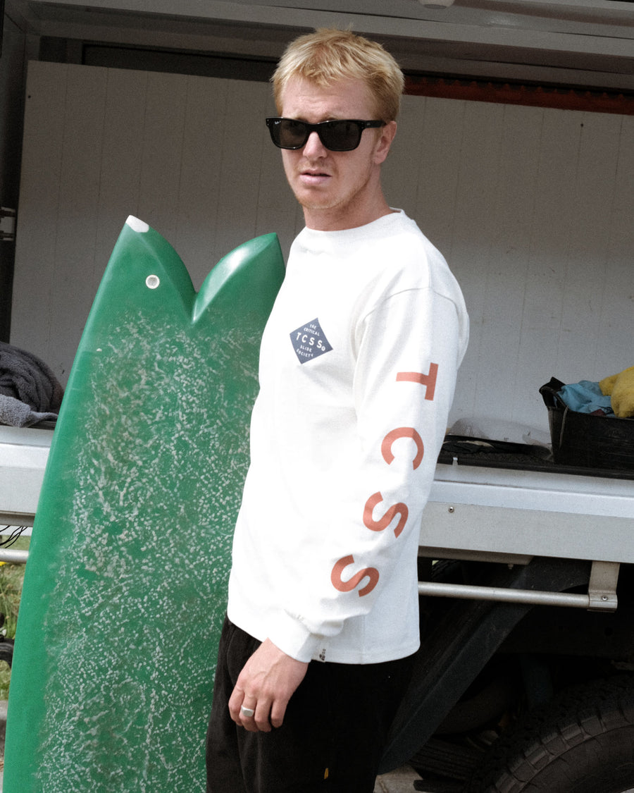 Diamonds Longsleeve Tee - Vintage White