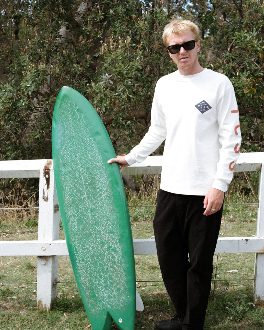 Diamonds Longsleeve Tee - Vintage White