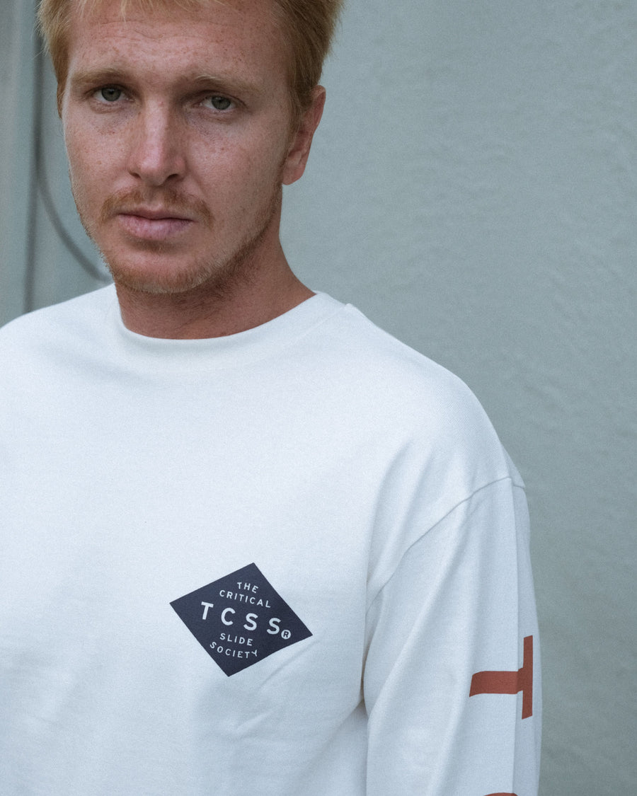 Diamonds Longsleeve Tee - Vintage White
