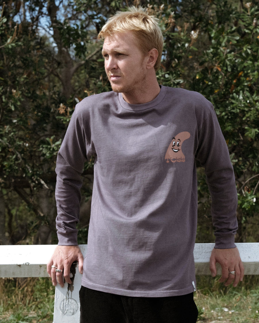 Fin Time Longsleeve Tee - Grape