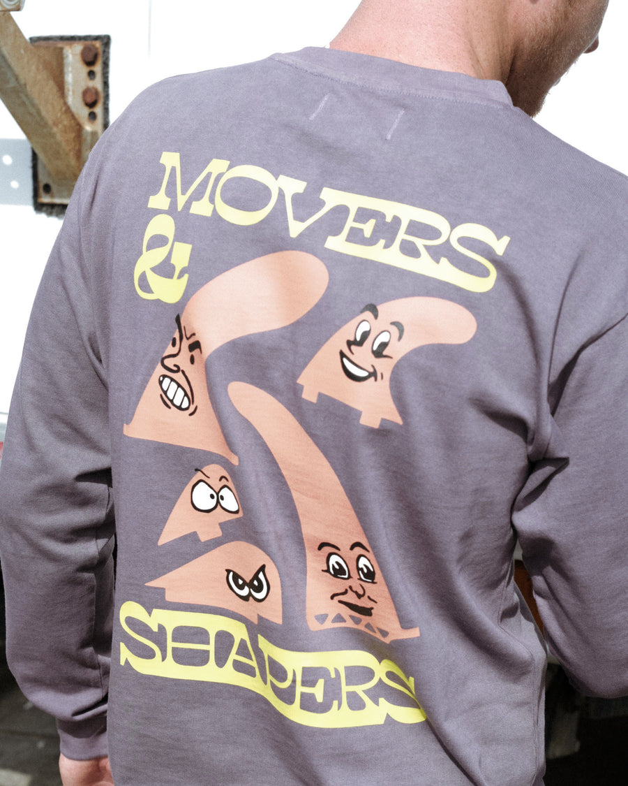 Fin Time Longsleeve Tee - Grape